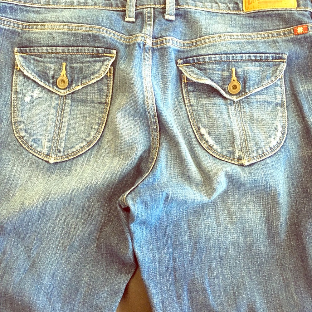 EUC! Lucky Brand cropped jeans.